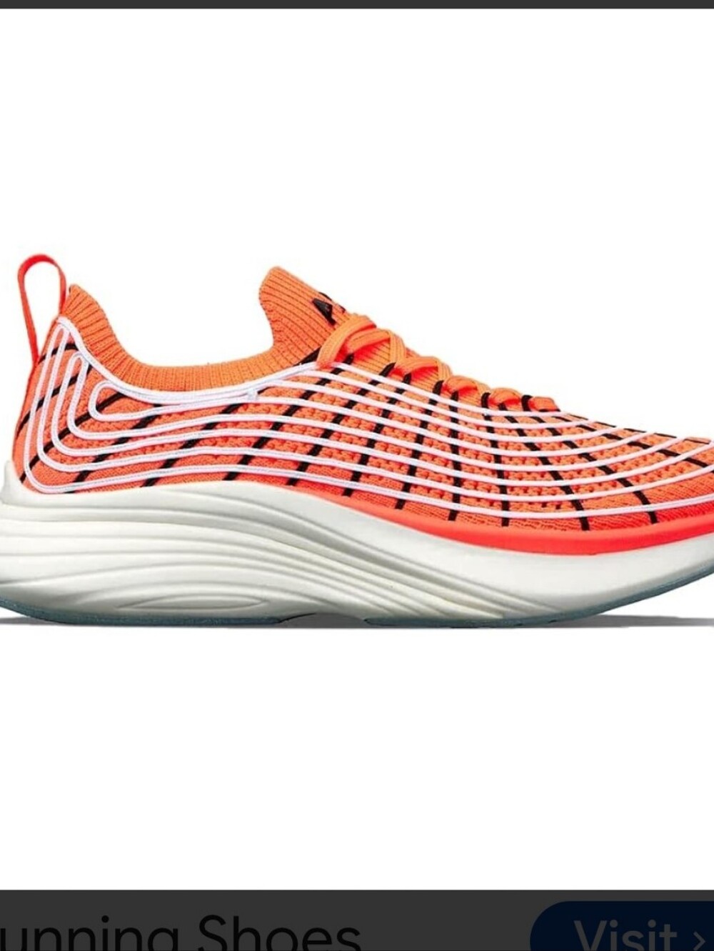 APL Zipline Knit Runner in Bright Orange